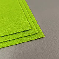 Фетр щільний, 2 мм 20х30 см, колір - салатовий С11