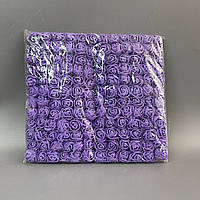 Фоаміранові трояндочки з Фатіном (144шт) Фіолетовий