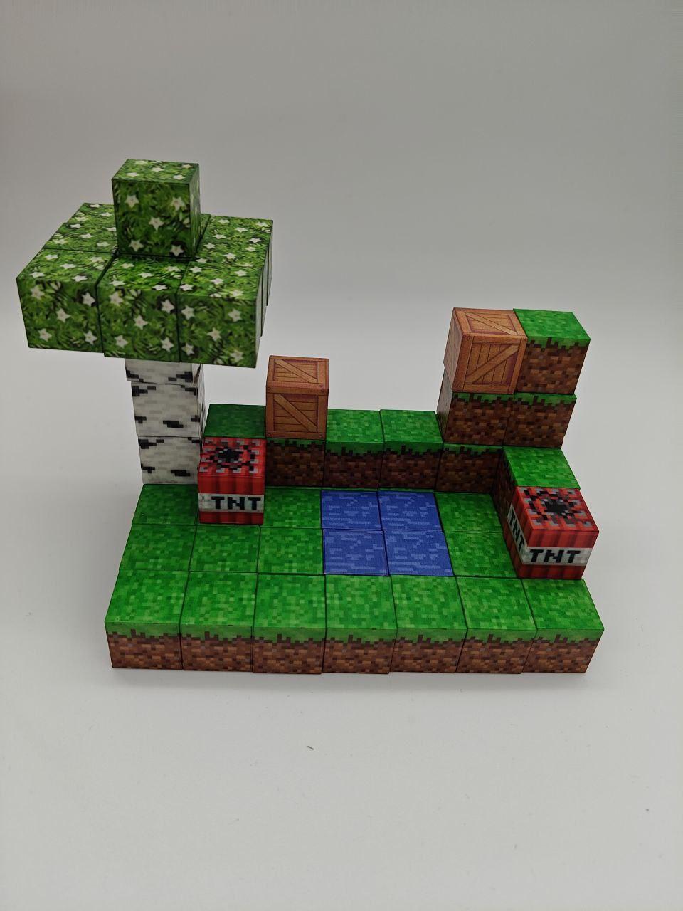 Магнітний конструктор Minecraft 55 деталей Майнкрафт