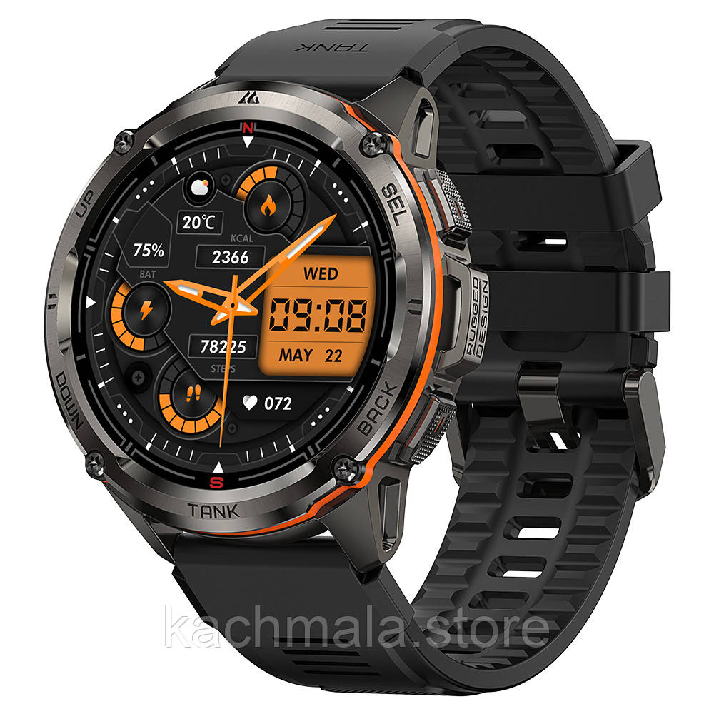 Розумний смарт годинник Kospet TANK T3 ULTRA Black
