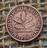 1 пфенiг 1996 року. (F) Нiмеччина - ФРН, фото 3