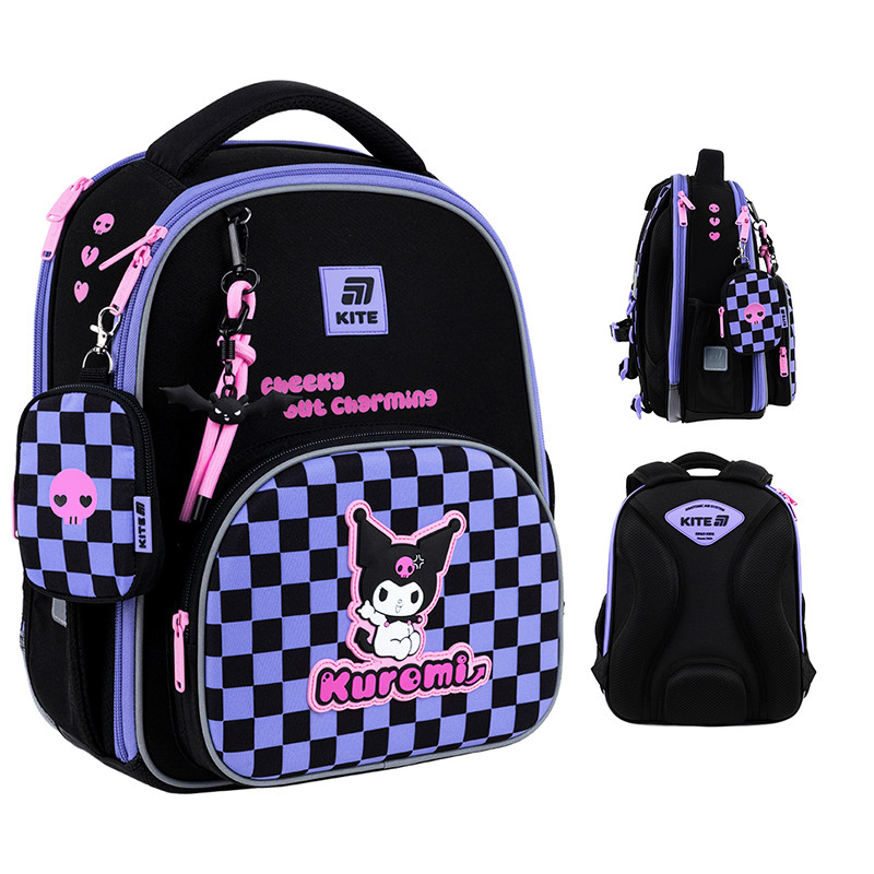 Рюкзак Kite Education каркасний 556M Kuromi 38х30х14 см, 12 л, 130-145 см