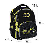Шкільний набір Kite Education DC Batman SET_DC25-556M (рюкзак, пенал, сумка) 130-145 см, фото 3
