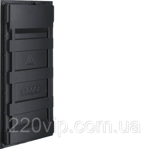 Заглушка пластикова для 3-рядного щита Volta багаторазова VZ538 Hager Хагер бокс, шафа, фото 1