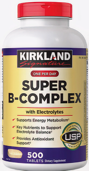 Kirkland Super B-Complex с Электролитами, 500 таблеток
