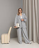 Костюм брючний Вегас сірий, фото 3