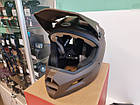 Велошолом фулфейс BMX даунхіл Bell Sanction 2 Matte Dark Brown XL (59-61см), фото 9