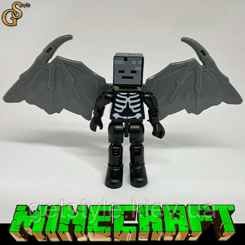 Фігурка Скелет Майнкрафт Minecraft усі частини рухомі