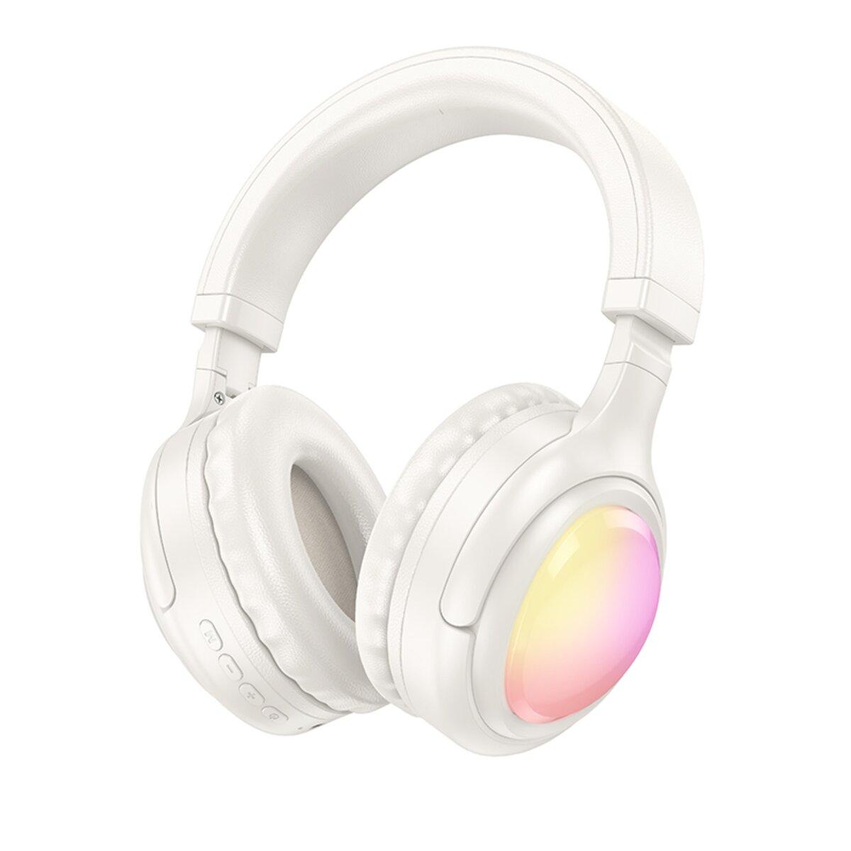 Бездротові навушники HOCO W48 Focus BT headphones Milky white