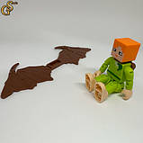 Фігурка Алекс Майнкрафт Minecraft усі частини рухомі, фото 2