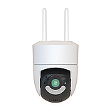 Вулична PTZ IP-камера Tuya 134K, 4MP, Wi-Fi 2.4/5 ГГц, подвійна антена, нічне бачення, IP66, фото 4