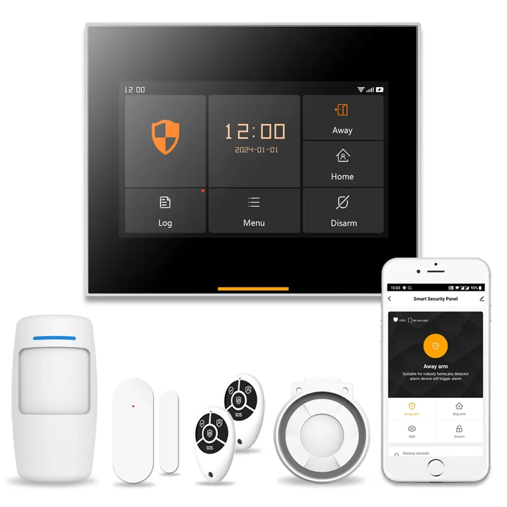 Комплект охоронної системи сигналізації Staniot H501 Tuya 4G + Wi-Fi, із сенсорною панеллю