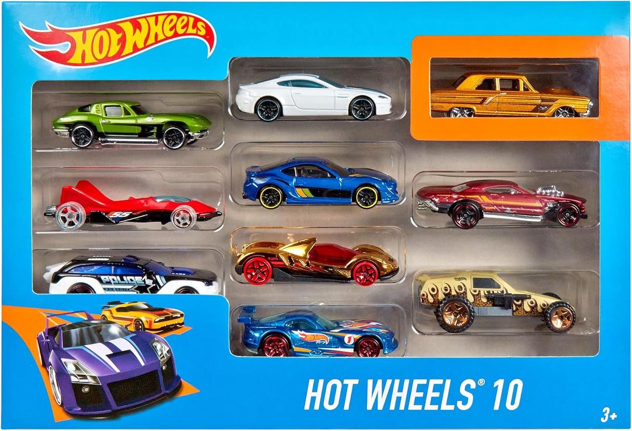 Набір з 10 машинок Хот Вілс Hot Wheels 10 Car Gift Pack (в асортименті) 54886