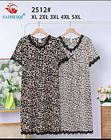 Нічні сорочки бамбук із коротким рукавом