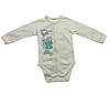 Дитячий боді з довгим рукавом 80 розмір “Funny Jungle Explorers”, фото 2