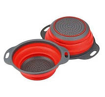 Друшляк складаний з силіконовою ручкою 29.5x9.0 см Fru-089