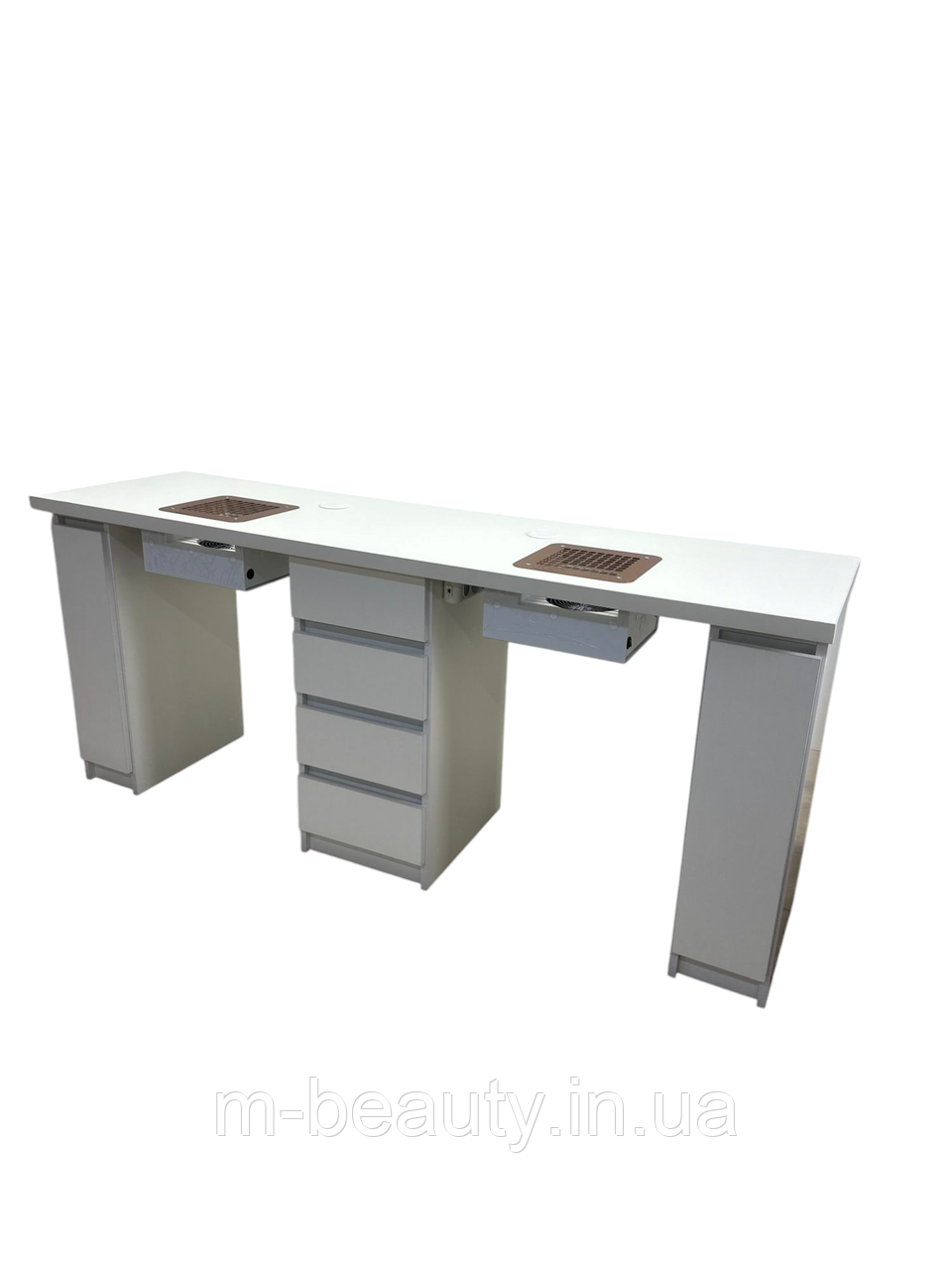 Манікюрний стіл на 2 майстри СМ500-04 стіл для майстра в манікюрний кабінет подвійний, фото 1