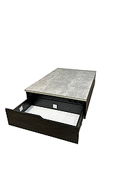 Подіум з висувним ящичком та розетками під крісла реклайнери педикюрні для навантаження +250 кг ПОД-07А