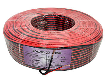 Кабель живлення Sound Star 2х0.5 (0328) мідний,100м
