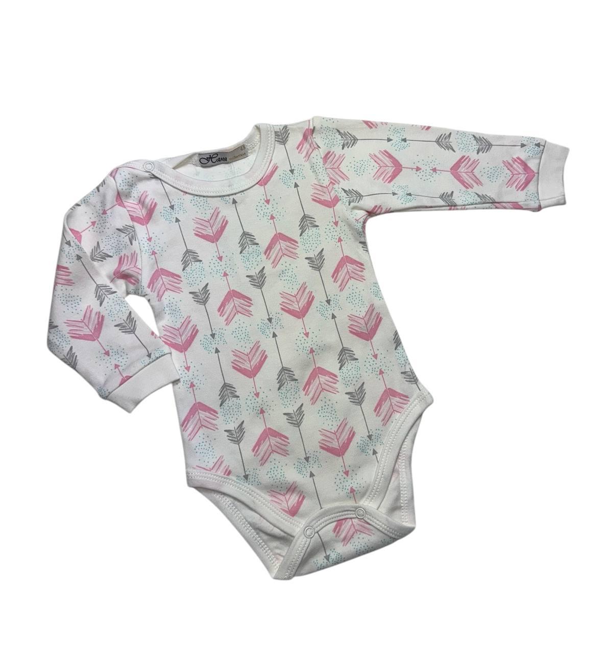 Дитячий боді з довгим рукавом 68,74,80 розміру “Стрілочки”, фото 1