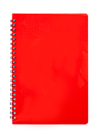 Зошит "GLOSS" (B5,80аркушів клітина, на пружині, пластикова обкладинка червона) BUROMAX