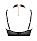Бюстгальтер із чокером Obsessive Brasica чорний, XS/S, фото 6