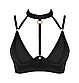 Бюстгальтер із чокером Obsessive Brasica чорний, XS/S, фото 5