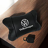 Подушка підголовник в подарунок Volkswagen 1шт, Подушка підголовник метелик, YM-307 Подарунок автоаматору, фото 4