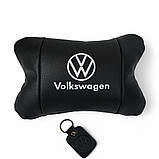 Подушка підголовник в подарунок Volkswagen 1шт, Подушка підголовник метелик, YM-307 Подарунок автоаматору, фото 5