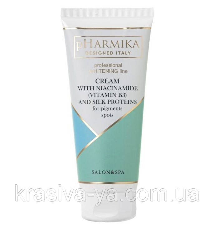 Крем з ніацинамідом та протеїнами шовку від пігментних плям Cream With Niacinamide, 200 мл