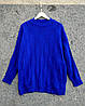 Туніка, светр подовжений жіночий синій. One Size, фото 9