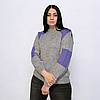 Светр жіночий в'язаний сірий. One Size, фото 3