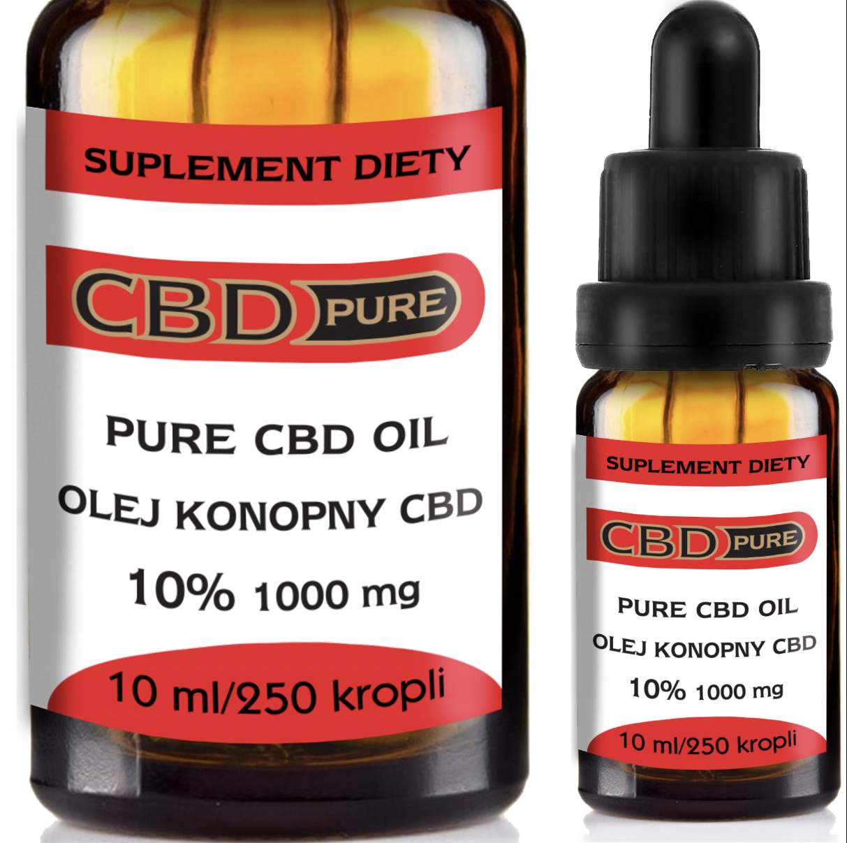 **🌿 Олія конопляна CBD Pure 10% (1000 мг) | ✅ Сертифікований CBD-екстракт | 💧 10 мл**