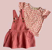 Костюм футболка і сарафан для дівчинки Lupilu 68 см (4-6М)