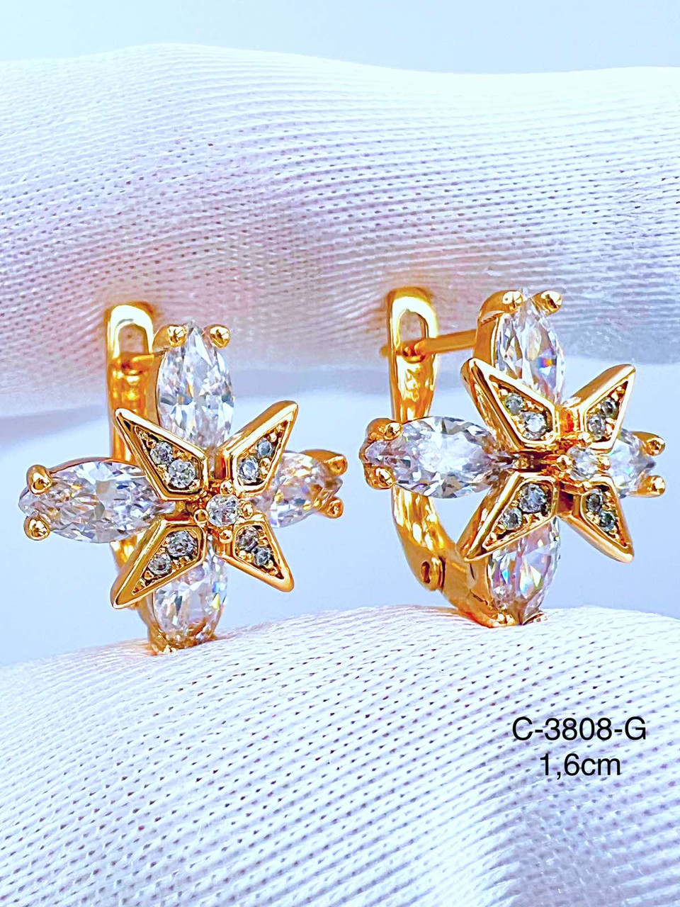 Сережки Xuping позолота