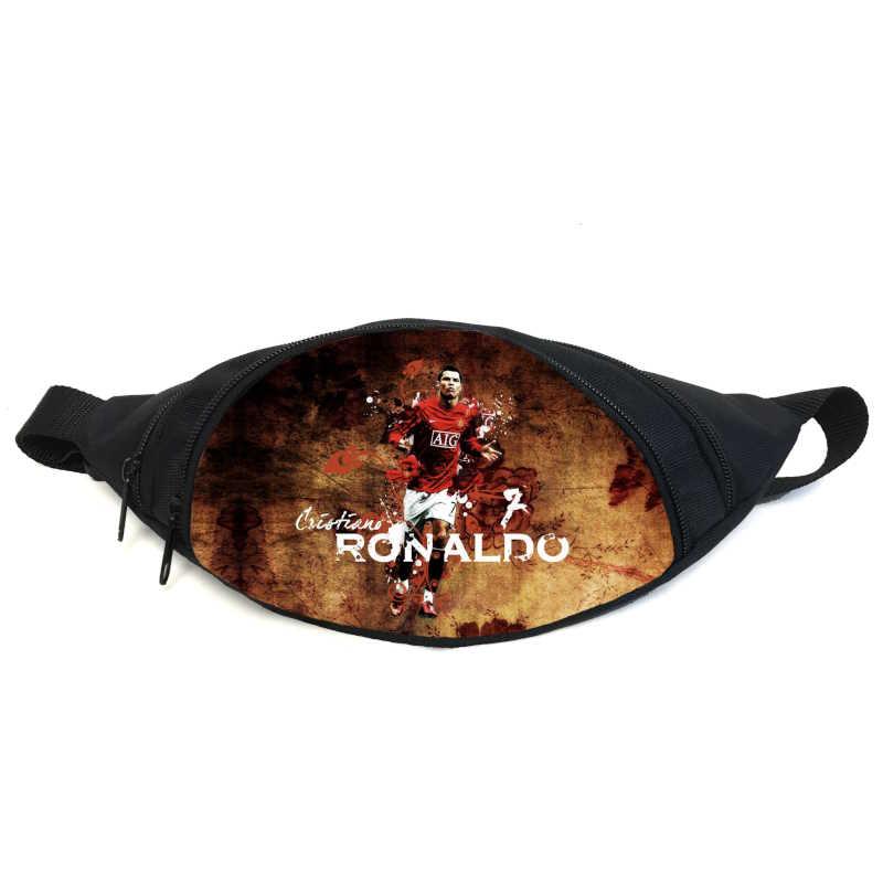 Поясная сумка бананка Криштиану Роналду футбол (GB - Football 01) Gear Bag черная