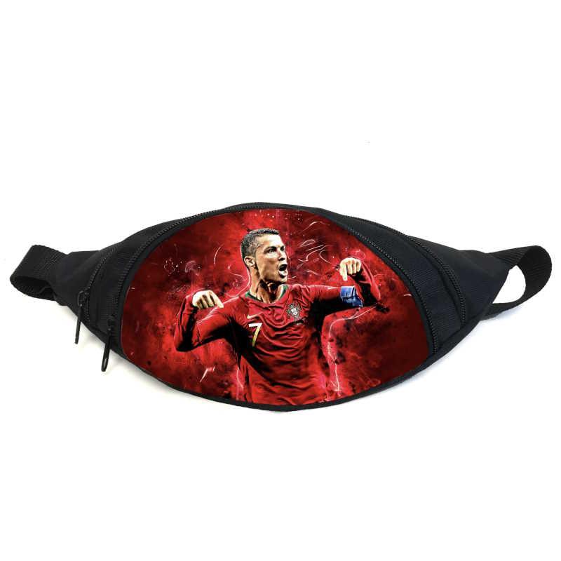 Поясная сумка бананка Криштиану Роналду футбол (GB - Football 02) Gear Bag черная