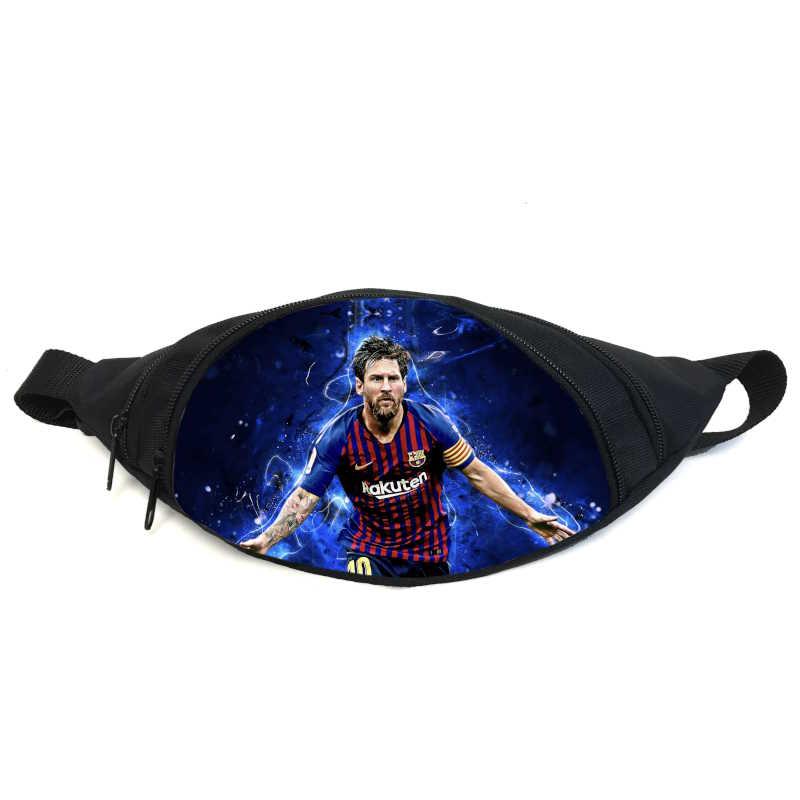 Поясная сумка бананка Лионель Месси футбол (GB - Football 02) Gear Bag черная