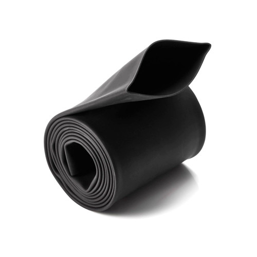 Термозбіжна трубка Поліолефін 125x0.3мм, 80/40мм, 25м, чорна, фото 1