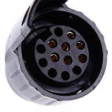 Перехідник з 7pin розетки автомобіля на 13pin штекер прицепа, адаптер фаркопа, фото 5