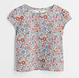 Футболка H&M на дівчинку р.122-128, 6-8 років, квіти, фото 2