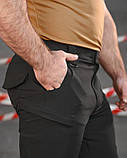 Стрейчеві тактичні штани Cambodia чорні поліція НП5183, фото 4
