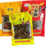 Смажені лялечки Шовкопряда! Екзотичні снеки з Китаю, 80/70 грам слабо-гострі, фото 3