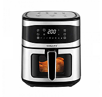 Аерогриль-фритюрниця SOKANY SK-10050 8.5 л 1800 Вт з таймером та терморегулятором