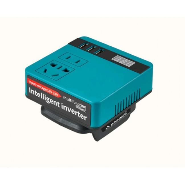 Акумуляторний інвертор напруги (без акумулятора) DC 18-21V to 220 V 120 W (300W пік.) iC227