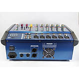 Аудіокшер Mixer BT6300D 7ch мікшер 7 каналів, мікшер з Bluetooth, мікшер з USB iC227, фото 3