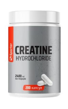 Креатин SPORTER CREATINE HYDROCHLORIDE 200 капсул