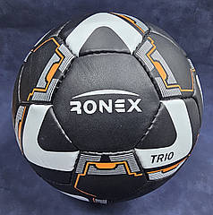 М'яч футбольний чорний №4 Ronex TRIO