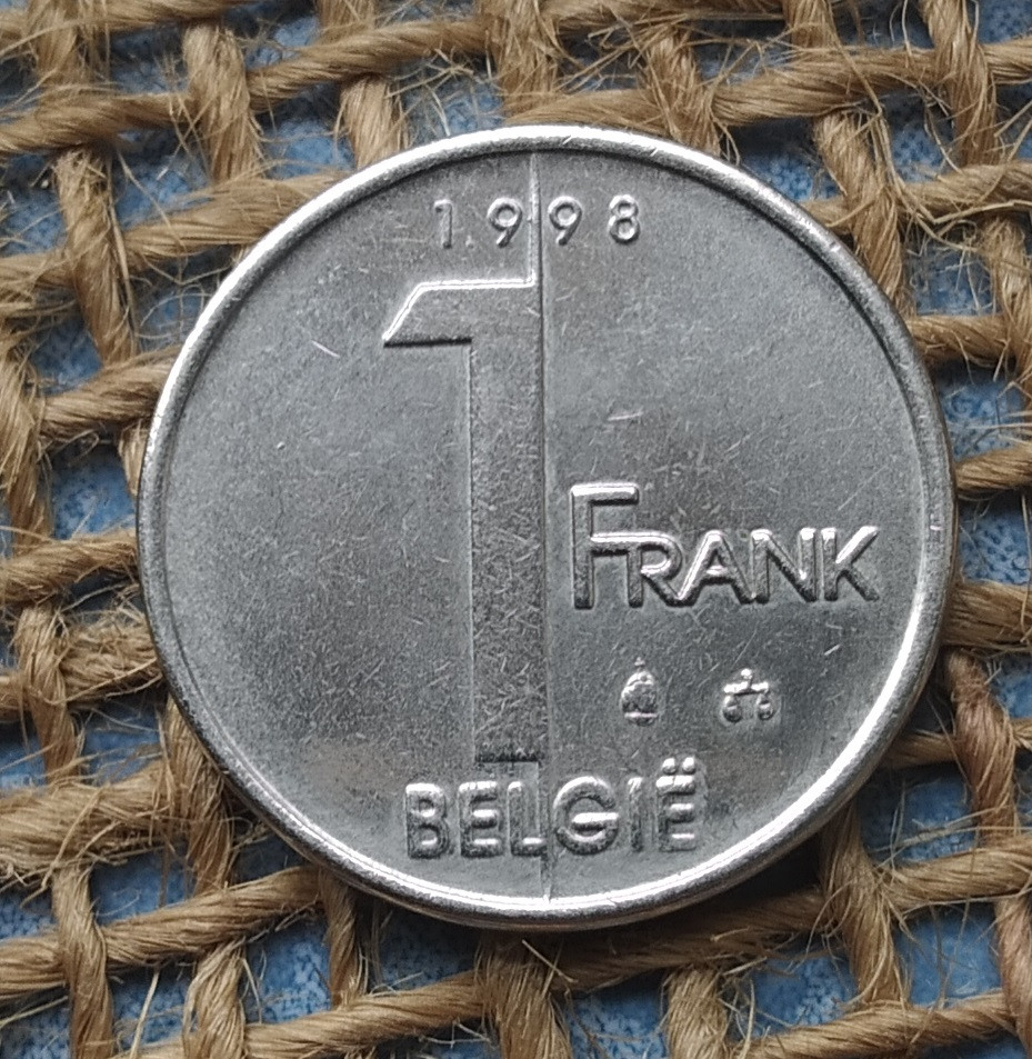 1 франк 1998 року. Бельгiя