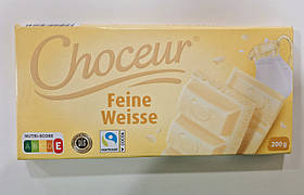 Шоколад Choceur Feine Weisse 200 г білий (без добавок)